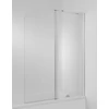 Kép 1/3 - JIKA CUBITO 115x140 cm két részes kádparaván, jobbos, átlátszó üveg H2574260026681
