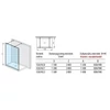 Kép 2/2 - JIKA Walk-In PURE 120 zuhanyfal, rögzített, két támasszal H2674200026681
