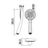 Kép 2/3 - JIKA RIO kézizuhany, 3 különféle funkcióval H3611R20043511