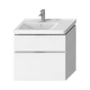 Kép 1/2 - JIKA Cubito Pure alsószekrény 75 cm-es mosdóhoz, bal oldali medencéhez fehér H40J4254045001