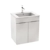 Kép 1/2 - JIKA CUBE alsószekrény 55x43 cm-es mosdóval, 2 ajtóval, fehér H4536111763001