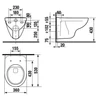 Kép 2/2 - JIKA Lyra Plus rimless - perem nélküli fali wc H8213840000001