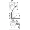 Kép 2/2 - JIKA LYRA PLUS fali WC, mélyöblítésű H8233800000001