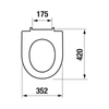 Kép 2/2 - JIKA Lyra Plus wc ülőke H8903840000631