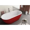 Kép 1/2 - Kolpa San Dalia-FS 170x80 Piros/Fehér akril szabadon álló fürdőkád 561770