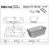 Kép 2/2 - Kolpa-San Marilyn-FS 180x90/O BLA/W szabadon álló fürdőkád 593840