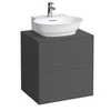 Kép 1/2 - Laufen Fiók elem 600, 2 fiók, 816852 kézmosóhoz, Traffic Grey H4060040856271