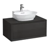 Kép 1/2 - Laufen Fiók elem 800, 1 fiók, kivágással középen, 816852 kézmosóhoz, Feketedett tölgy H4060130856281