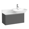 Kép 1/2 - Laufen Alsószekrény, 1 fiók, illeszthető a H813301, H813302 ráépíthető mosdókhoz. , Traffic Grey H4030011102661