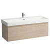 Kép 1/2 - Laufen Alsószekrény fiókkal 116 × 45 × 39,5 cm, a H814965 mosdóhoz., Fényes tölgy H4835610964791