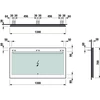Kép 2/2 - Laufen  Tükör, 1300 mm, beépített vízszintes LED világítással H4476829501441