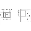 Kép 2/2 - Laufen Alsószekrény 818958 tip. mosdóhoz, Grafit 51X39X37 - H4830210954801