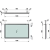 Kép 2/2 - Laufen  Tükör alumínium keretben, világítás nélkül 120X70X2.5 - H4474079001441