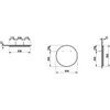 Kép 2/2 - Laufen  Kör alakú tükör, szenzoros kapcsoló nélkül 55X55X2.3 - H4474319001441