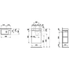 Kép 2/2 - Laufen Kézmosó, asszimetrikus jobb oldali 815954 „Combi-Pack” alsószekrénnyel, Fehér 48X69X28 - H8629644631041