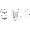 Kép 2/2 - Laufen  Tükrös szekrény, alumínium, 2 LED világító elemmel és alsó háttérvilágítással H4083519001441