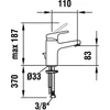 Kép 2/2 - Laufen Mosdó keverő csaptelep H3119510041101