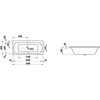 Kép 2/2 - Laufen 180x80 Kád, beültethető változat - standard opció - Fehér H2245000000001