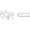 Kép 2/2 - Laufen 190x90 Ovális kád, szabadon álló változat - standard opció - Fehér H2255120000001