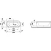 Kép 2/2 - Laufen 170x75 Ovális kád szabadon álló változat - standard opció - Fehér H2225120000001