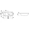 Kép 2/2 - Laufen 190x90 Kád, középső lefolyóval - standard opció - Fehér H2349500000001