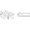 Kép 2/2 - Laufen 180x80 Ovális fürdőkád, szabadon álló változat - standard opció - Fehér H2245120000001