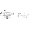 Kép 2/2 - Laufen 170x75 Kád, szabadon álló - standard opció - Fehér H2313020000001