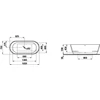 Kép 2/2 - Laufen 165x75 Szabadon álló fürdőkád - standard opció - Fehér H2399520000001
