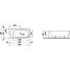 Kép 2/2 - Laufen 180x80 Kád, balos sarok változat, lábbal együtt - standard opció - Fehér H2449560000001