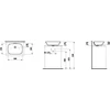 Kép 2/2 - Laufen Mosdótál csaplyuk nélkül , Fehér LCC bevonattal H8123024001091