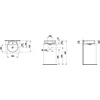 Kép 2/2 - Laufen Mosdó, alsó felülete csiszolt túlfolyónyílás nélkül, csaplyuk nélkül , Fehér H8132810001121