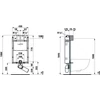 Kép 2/2 - Laufen Falba építhető öblítőtartály fali függesztésű WC-hez,  H8946630000001
