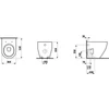 Kép 2/2 - Laufen WC, álló, mélyöblítésű, Vario lefolyó vízszintes, Fehér H8229520000001