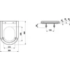 Kép 2/2 - Laufen Levehető WC ülőke tetővel, Fehér H8924700000001