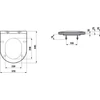 Kép 2/2 - Laufen WC ülőke és fedél, „slim”, Fehér H8989600000001