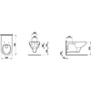 Kép 2/2 - Laufen Fali „liberty” WC, mélyöblítésű, Fehér H8219540000001