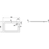 Kép 2/2 - Laufen PLATINA Zuhanytálca - zajcsökkentő alátéttel, Fehér 120X80 - H2150050000401