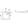 Kép 2/2 - Laufen SOLUTIONS Zuhanytálca - standard opció, Fehér 80X80 - H2115010000001