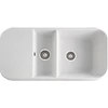 Kép 1/6 - Marmorin OPAL egymedencés gránit mosogató, gyümölcsmosóval, fehér 440 510 006