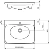 Kép 6/6 - Ravak Balance 800 mosdó 80x46,5 cm XJX01280000