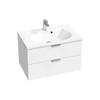 Kép 1/2 - Ravak Fürdőszobai szekrény mosdó alá SD Rosa 760 II H fehér/fehér X000001495