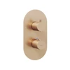 Kép 1/6 - Ravak ES 063.60RGB.O2.RB07C Falba süllyesztett termosztátos csaptelep, kétutas, beslő egység nélkül - Rose Gold Brushed X070360