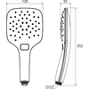 Kép 7/7 - Ravak 958.20 AIR kézi zuhanyfej, 3 funkciós - fekete, 120mm - X07P569