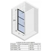 Kép 2/2 - Riho Grid GB101 80 cm zuhanyajtó, fekete GB1080000