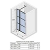 Kép 2/2 - Riho Grid GB104 110 cm zuhanyajtó, fekete GB1110000