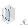 Kép 3/3 - Riho Walk-In Lucid GD400 140 cm-es matt fehér zuhanyfal GD414W000
