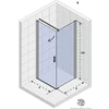 Kép 2/2 - Riho Novik Z201 90x100 szögletes zuhanykabin GZ5090100