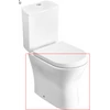 Kép 1/2 - Roca Nexo monoblokkos wc-csésze, mélyöblítésű, Vario lefolyós, szerelőkészlettel A342640000