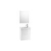 Kép 2/2 - Roca Unik Pack Mini mosdószekrény kézmosóval és tükörrel Fehér - A855865806