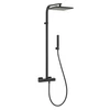 Kép 1/7 - Sapho DIMY zuhanyoszlop, termosztátos csapteleppel, zuhanyszettel, fekete (DM322BL)